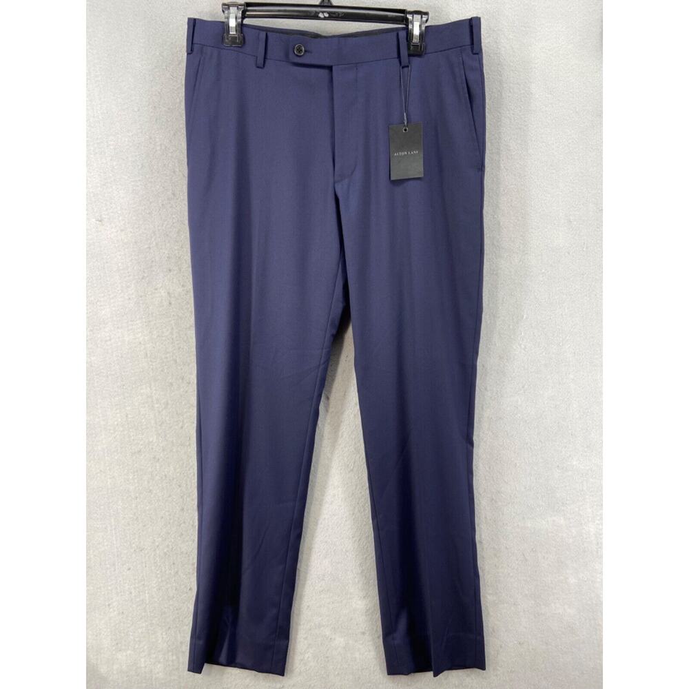 Alton Lane Pants Mens Sz‎ 32 Blue Straight Leg Tailored Fit Pockets Dress